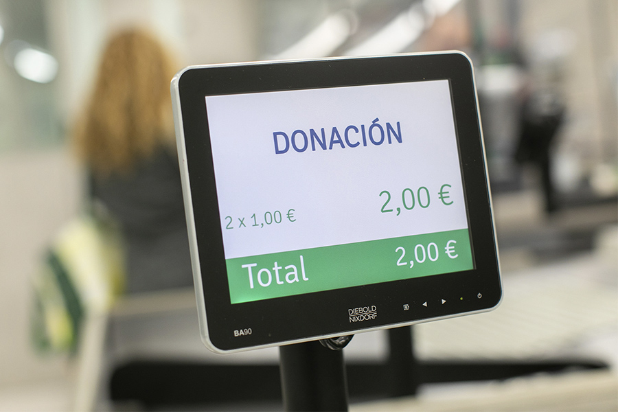Donació monetària a la línia de caixes Gran Recapte d'Aliments a Mercadona