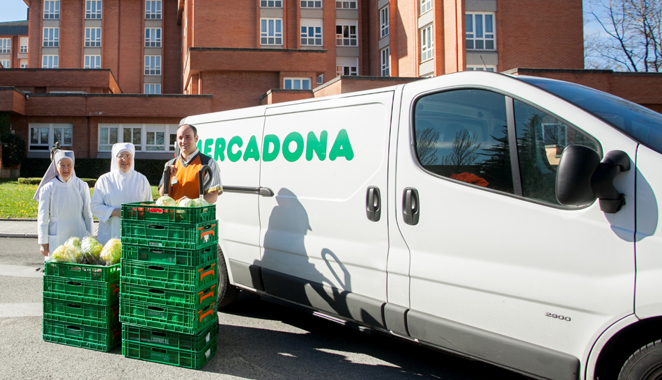 Donació de Mercadona a les Germanetes dels Pobres de Vitòria-Gasteiz.