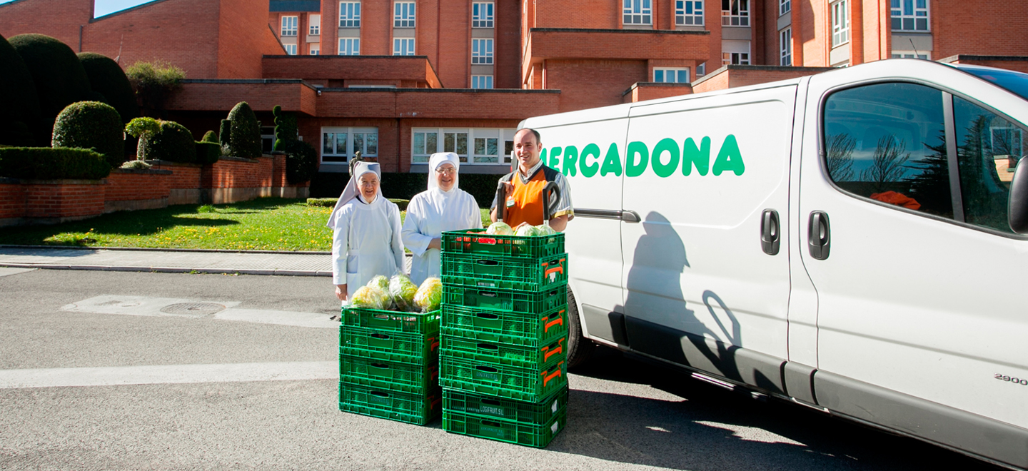 Donació de Mercadona a les Germanetes dels Pobres de Vitòria-Gasteiz.
