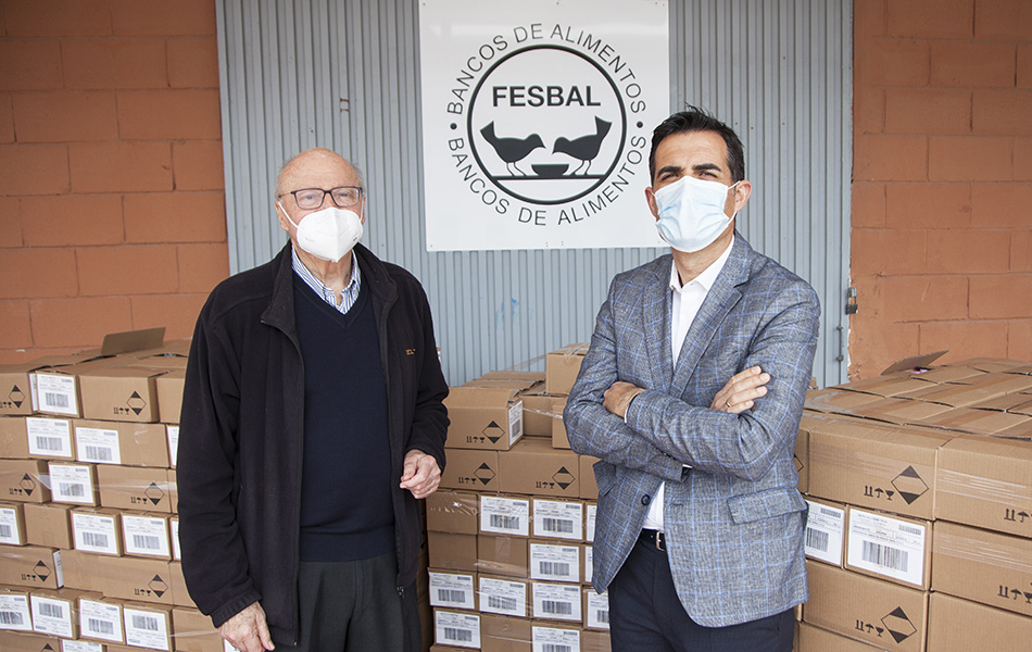 Mercadona lliura 11.200 unitats de sabó de mans al Banc d'Aliments d'Alacant