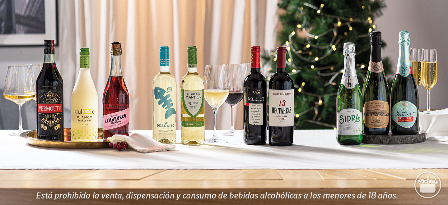 Aquest Nadal brinda amb vins de Mercadona.