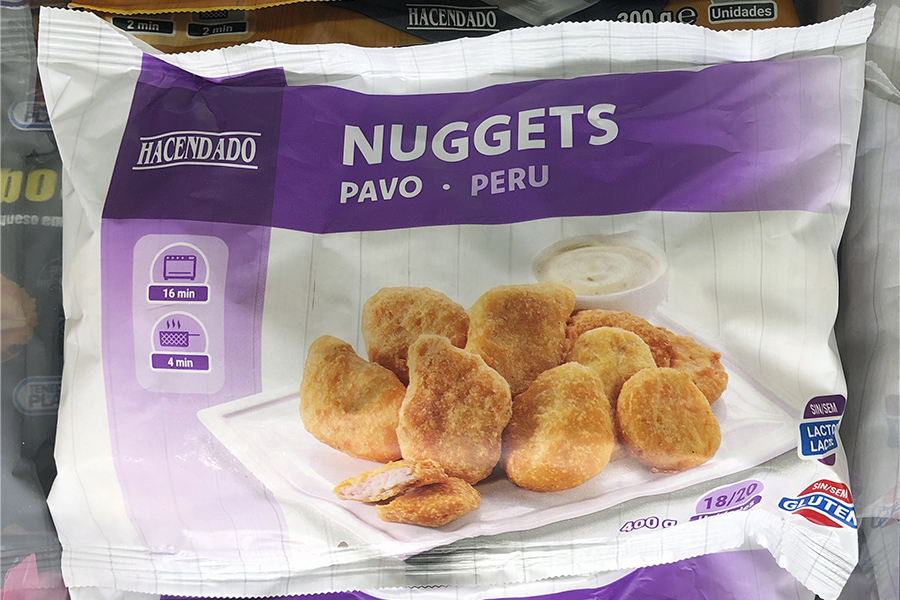 Els Nuggets de gall dindi sense gluten i sense lactosa, disponibles a Mercadona