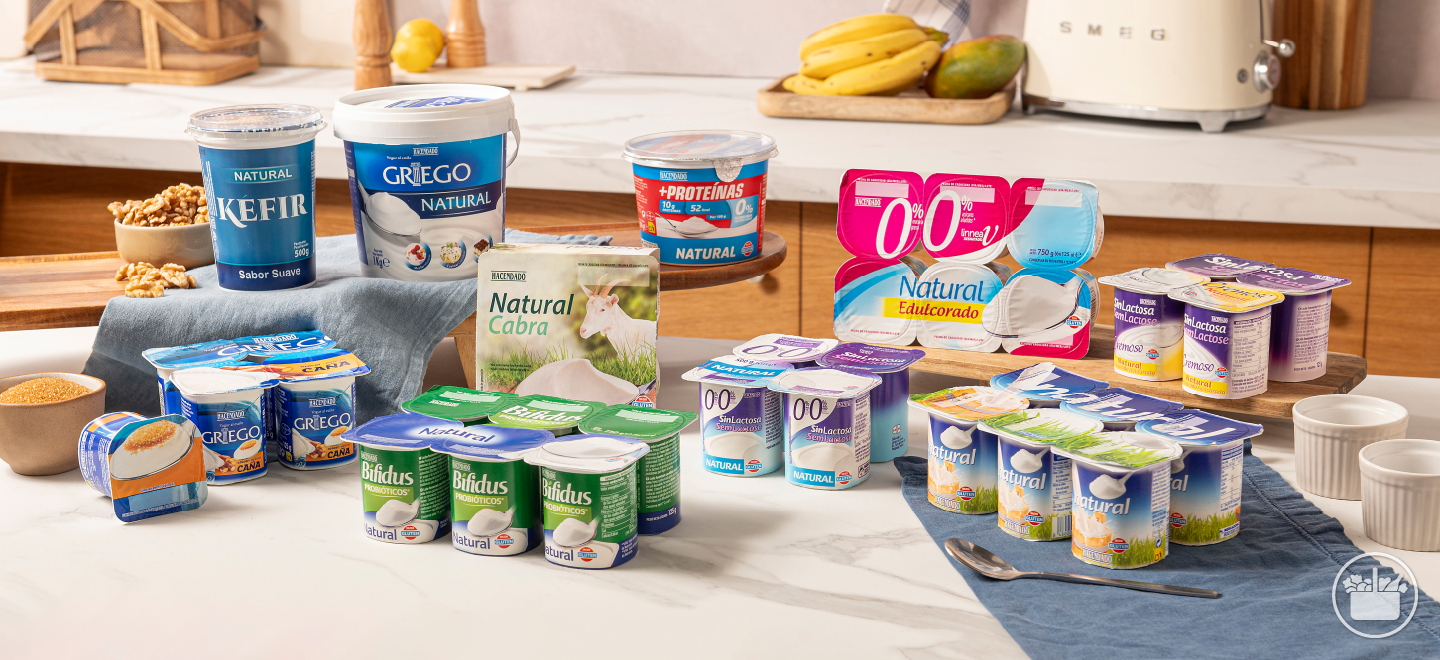 Tenim una gran varietat de iogurts naturals perquè cuidis l’alimentació.   