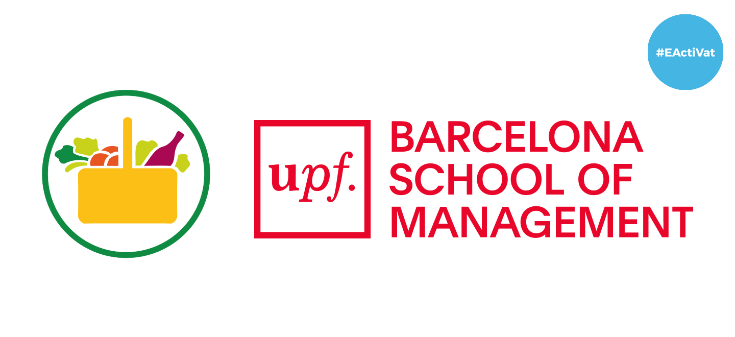 Logotips Mercadona i la UPF Barcelona School of Management