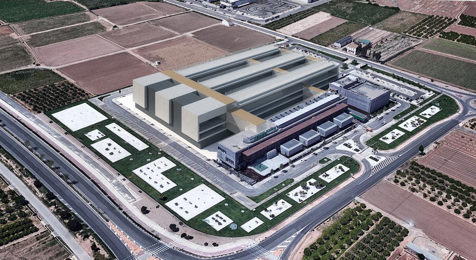 Simulació de com seran les noves oficines de Mercadona el 2021 a Albalat dels Sorells, València