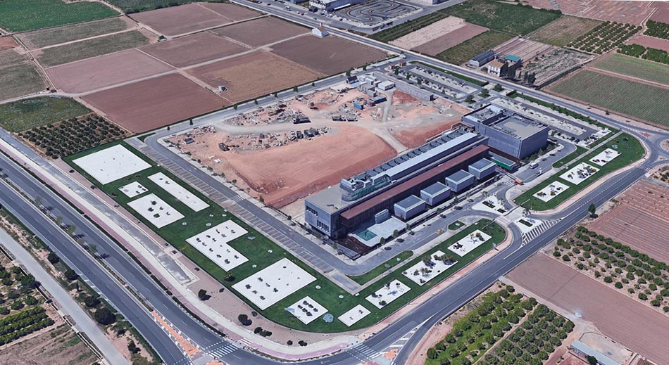 Estat actual de la parcel·la on aniran les noves oficines de Mercadona a Albalat dels Sorells, València