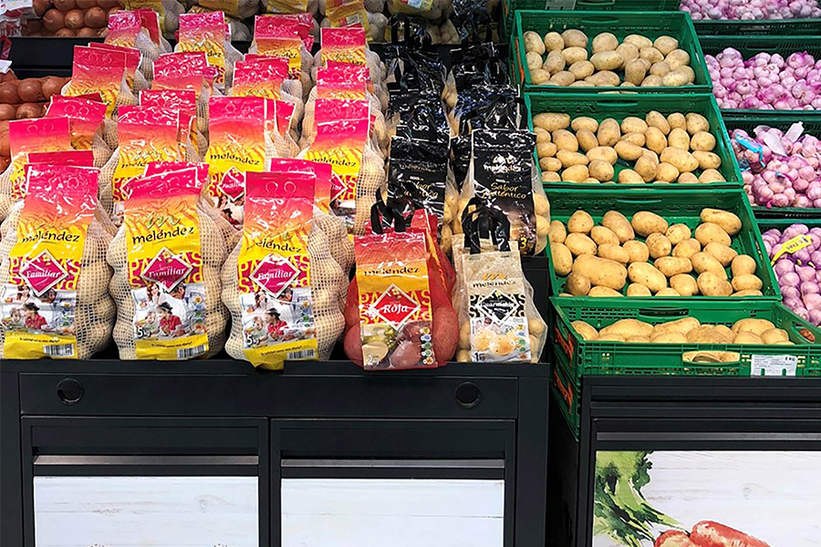 Patates disponibles a la secció Fruita i Verdura de Mercadona