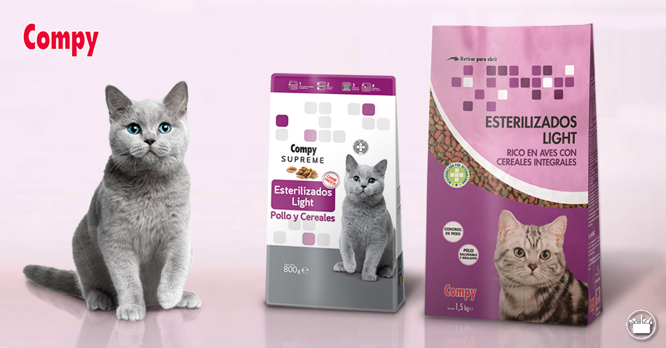Pinsos Compy per a gats esterilitzats, la millor formar de cuidar a la teva mascota.