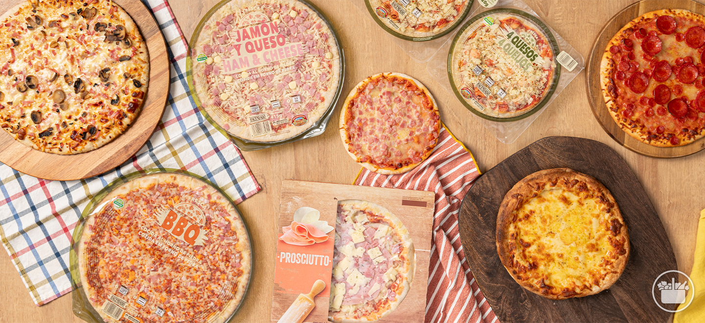 El nostre assortiment de pizzes fresques és el més ampli que tenim. Descobreix-lo!