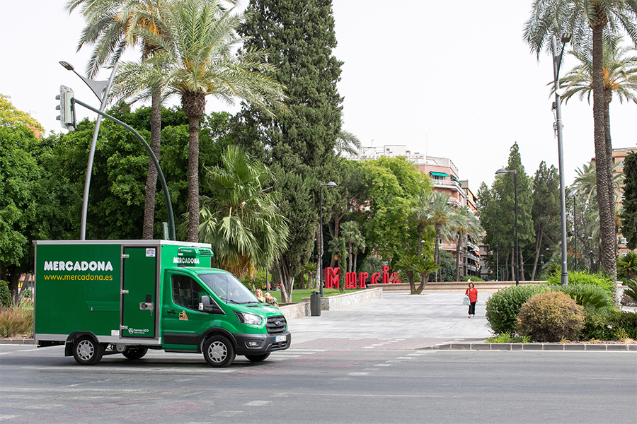 Mercadona online service delivering in Murcia