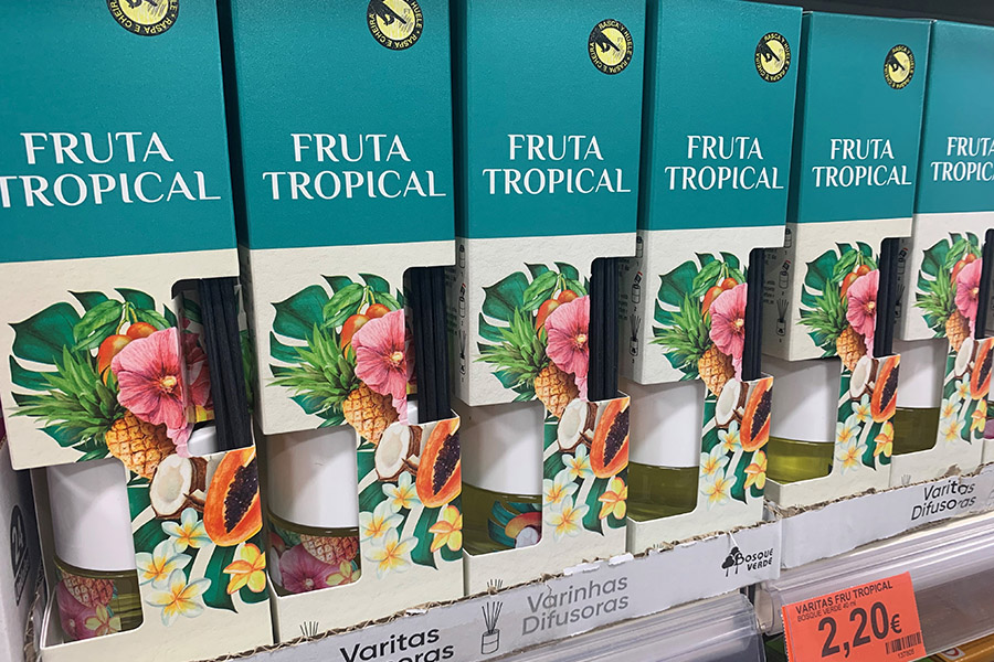 Fragancia Fruta Tropical, Frambuesa, Bambú y Jasmine, disponible en el lineal de Mercadona