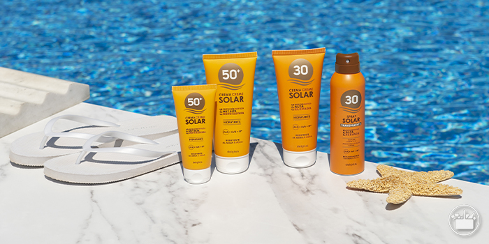Cremas y protectores solares para cuidar tu piel.