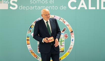 Juan Roig, presidente de Mercadona, tras la Rueda de Prensa 2021