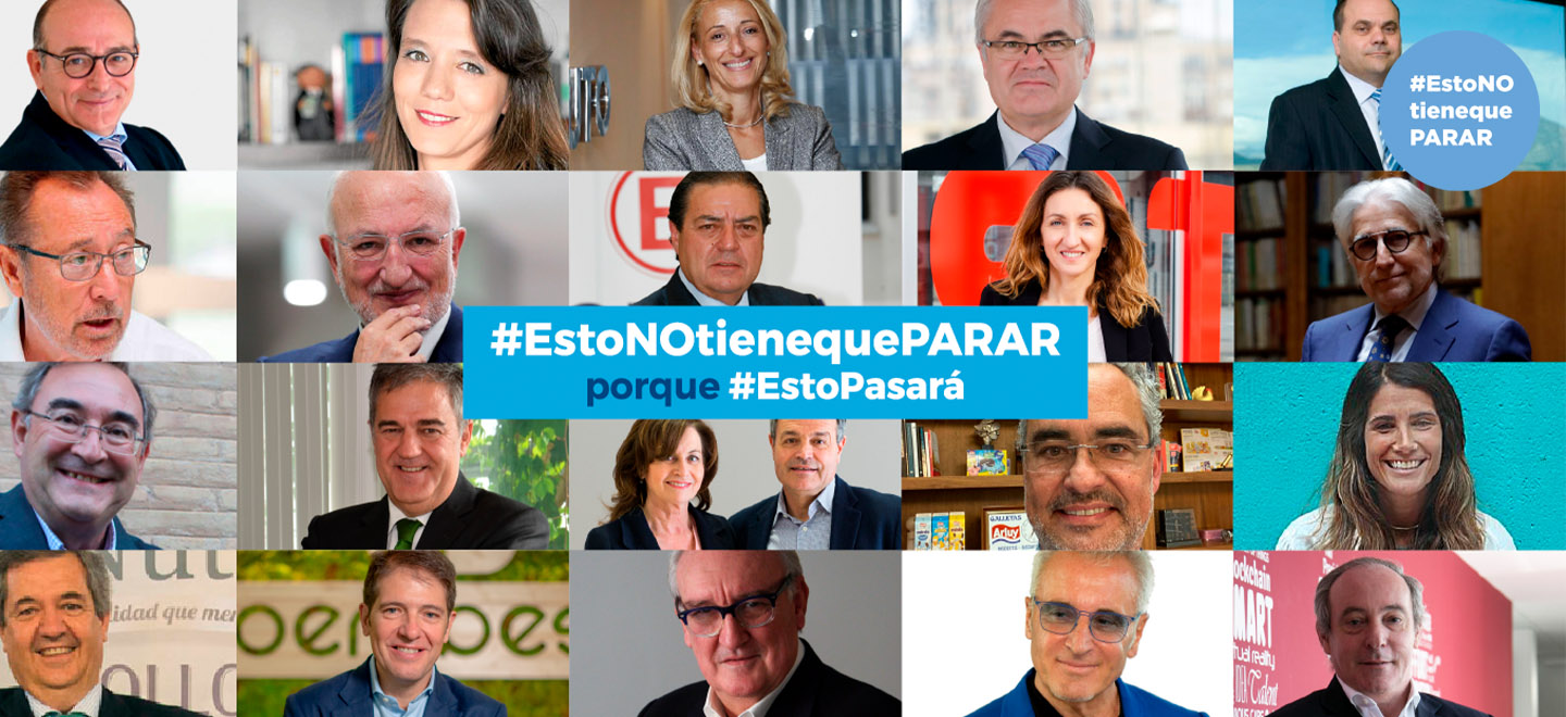 Empresarios impulsores de la iniciativa #EstoNOtienequePARAR