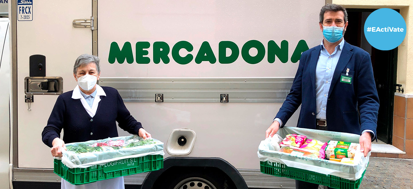 Donación del supermercado Mercadona a El Pumarejo