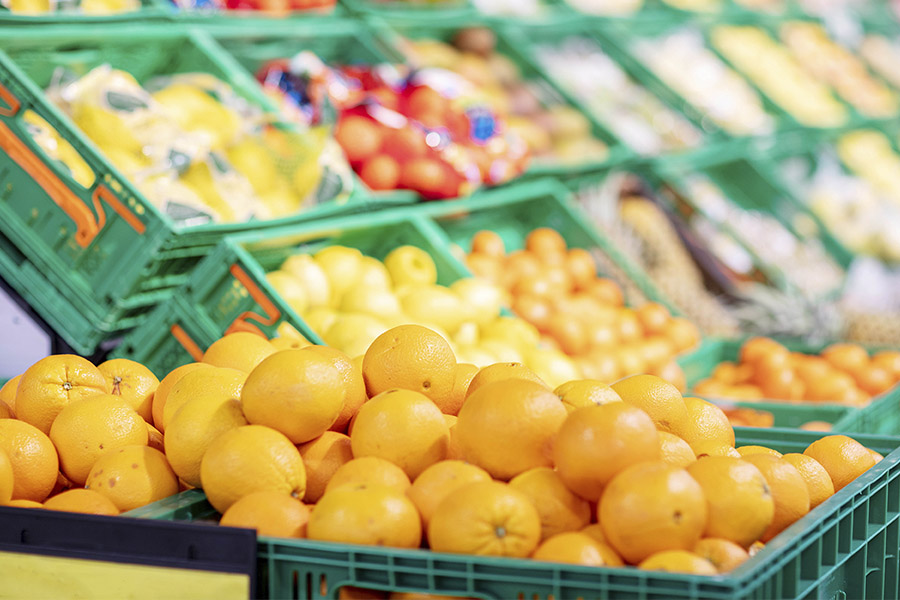 Naranjas en supermercado de Mercadona