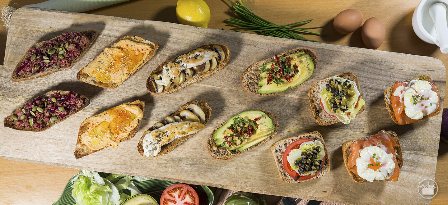 Te enseñamos a preparar las tostas más deliciosas para tus almuerzos de Nuevos Hábitos.  