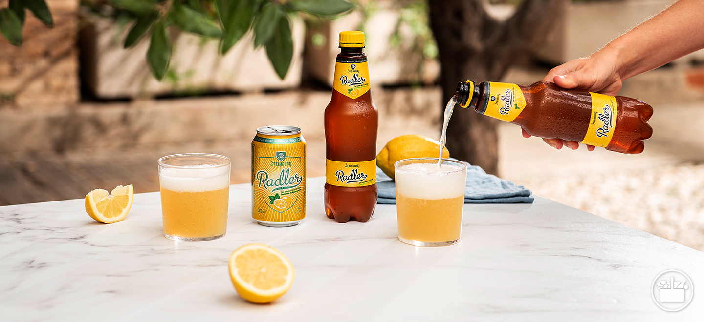 Refréscate con la cerveza Radler Steinburg con sabor limón