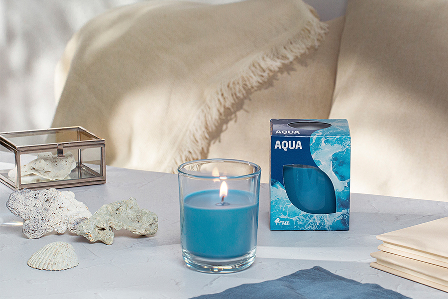 La nueva vela perfumada Aqua de Mercadona
