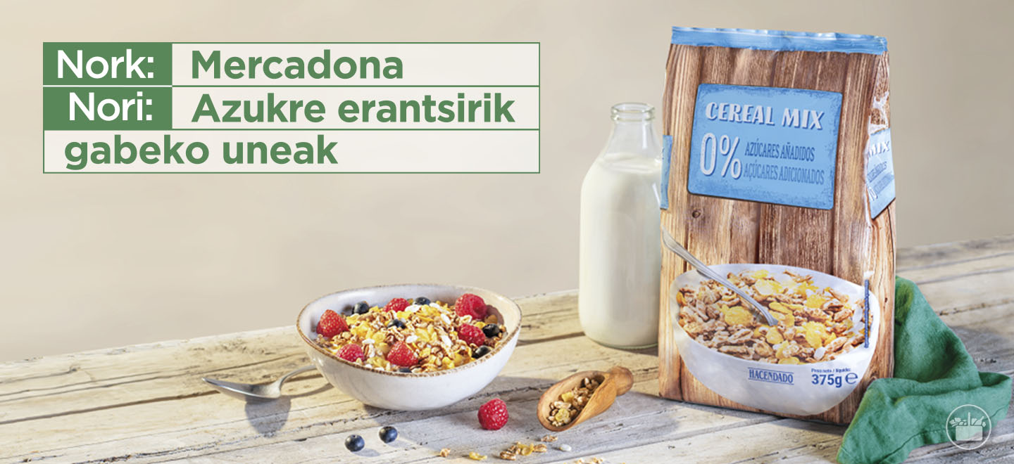Ezagutu Cereal Mix, azukre eta gozagarri erantsirik gabea, % 100 naturala, eta ezin egokiagoa gosari eta askarietarako.