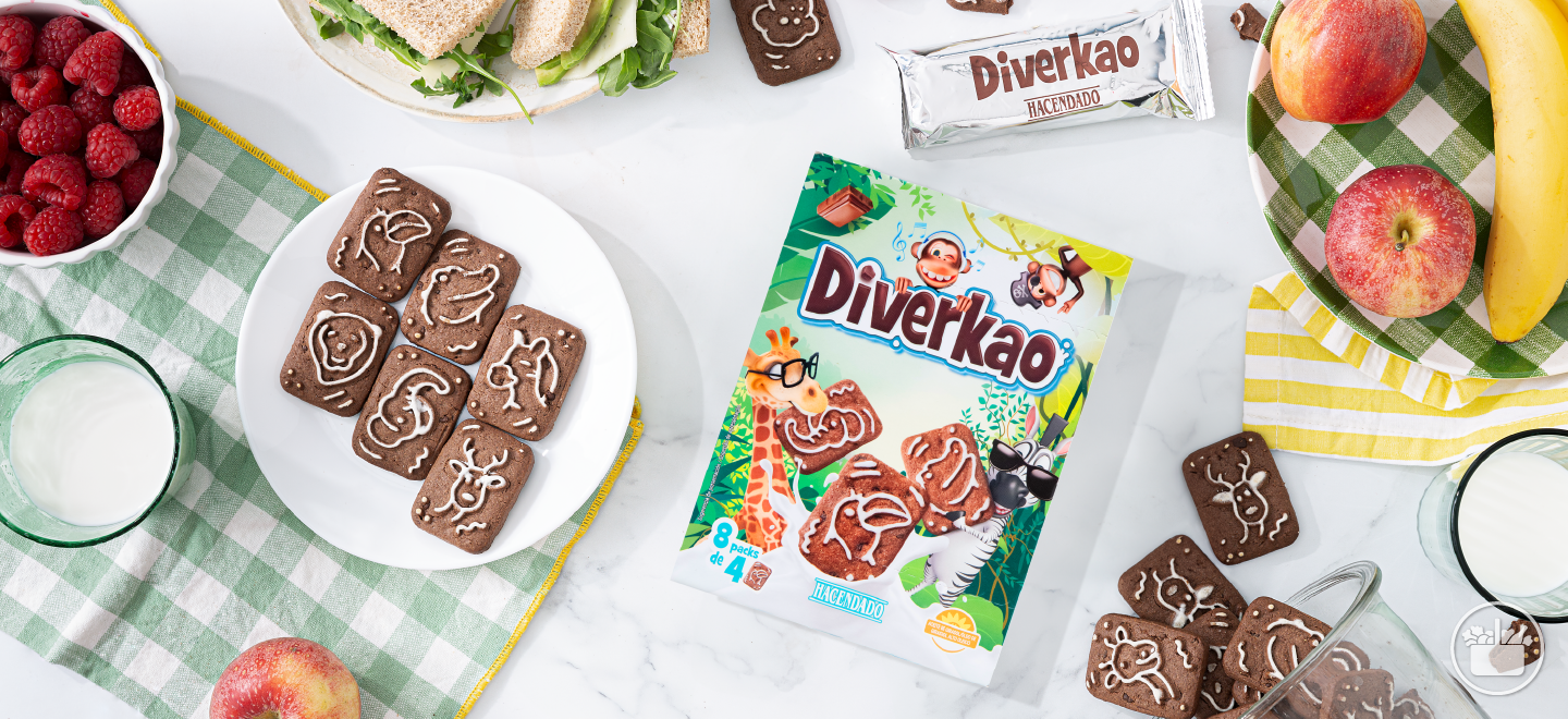 Presentámosche as nosas galletas Diverkao, para os almorzos e merendas dos máis pequenos. 