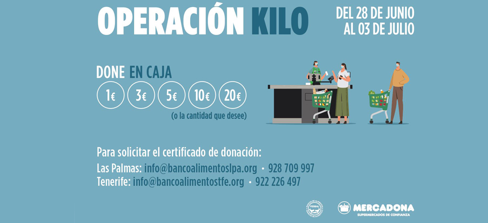 Cartel informativo Operación Quilo Canarias