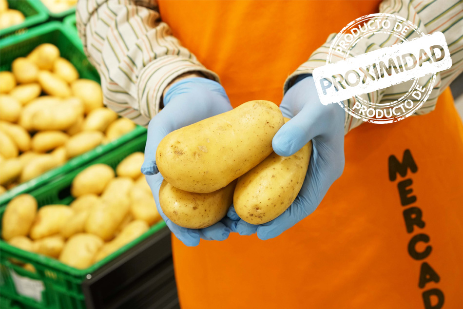 Desde maio todos os supermercados Mercadona dispoñen de patacas de proximidade na sección de Froitas e Vexetais.