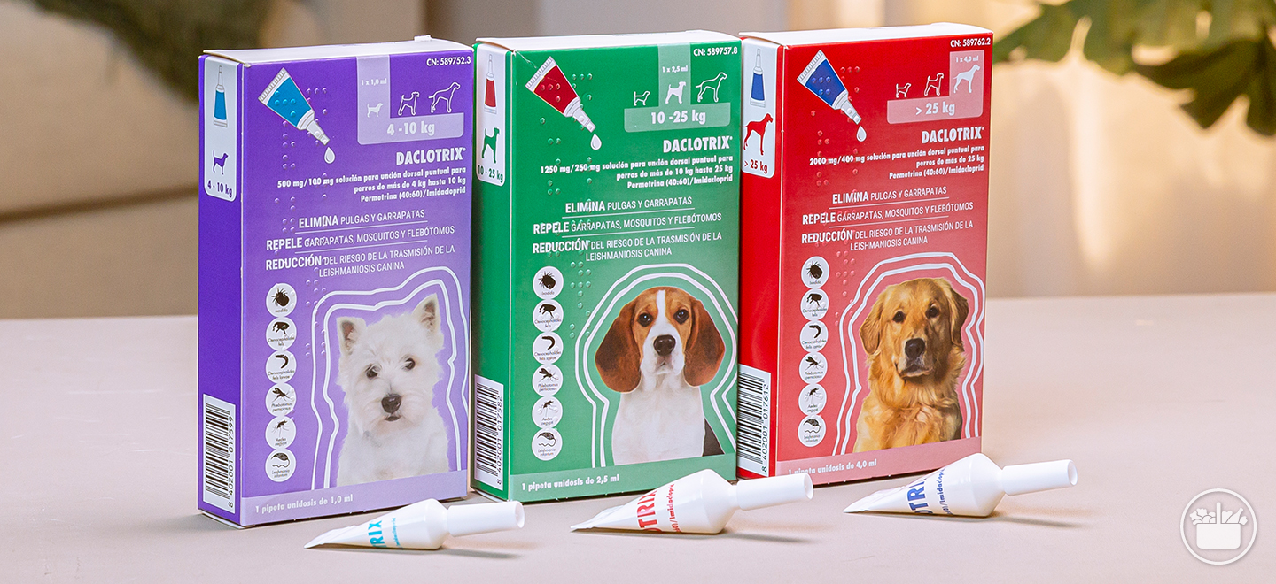 Pipetas para cans para protexer a túa mascota de 6 parasitos diferentes.