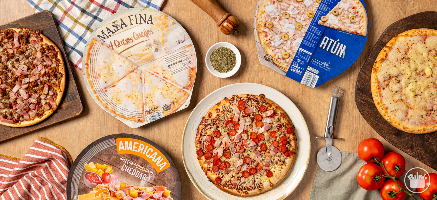 Descubre a calidade e comodidade das nosas Pizzas conxeladas.