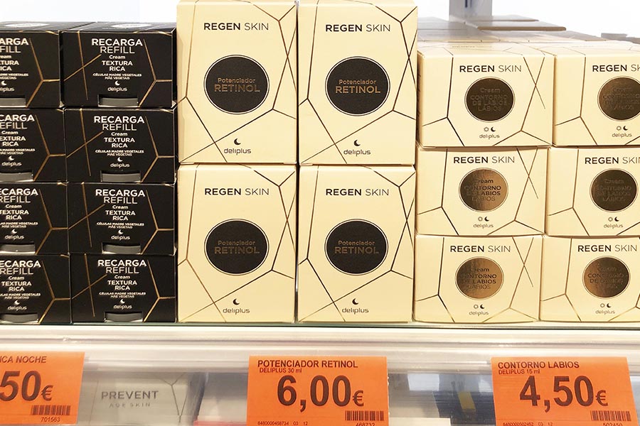 Novo sérum antiengurras, Regen Skin Potenciador Retinol, na Perfumería de Mercadona