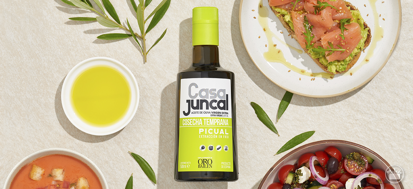 Descobrix el nostre Oli d'oliva verge extra Casa Juncal collita primerenca, ideal per a les teues receptes d'estiu.