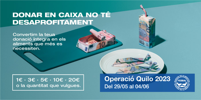 Cartelleria en botiga de l'Operació Quilo 2023