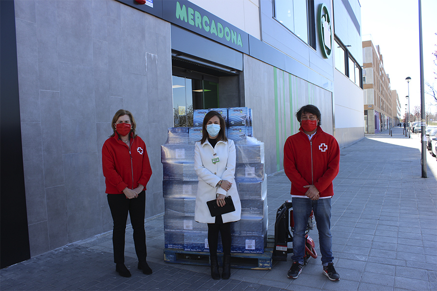 Donació de productes de Mercadona a Creu Roja Valladolid