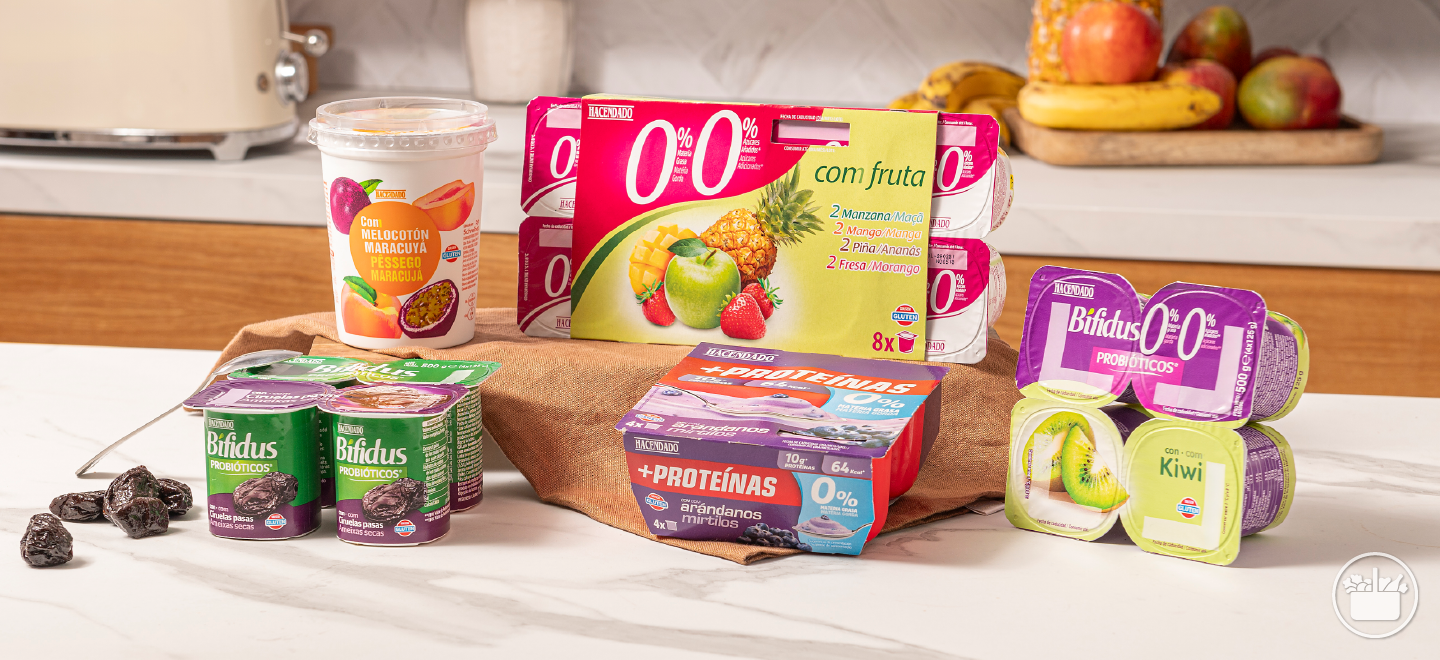 Descobrix la nostra línia de Iogurts amb fruites, per a tots els gustos.  