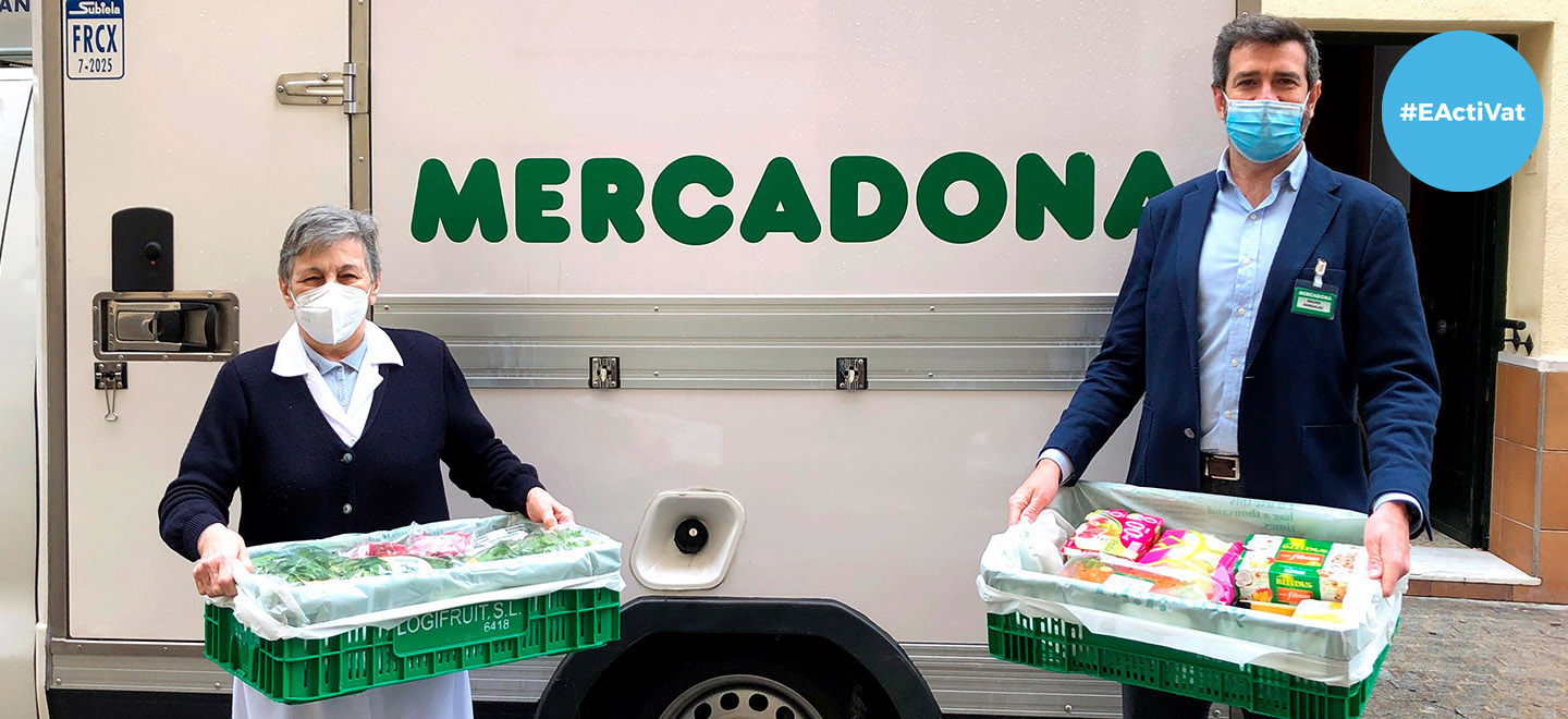 Donació del supermercat Mercadona a El Pumarejo