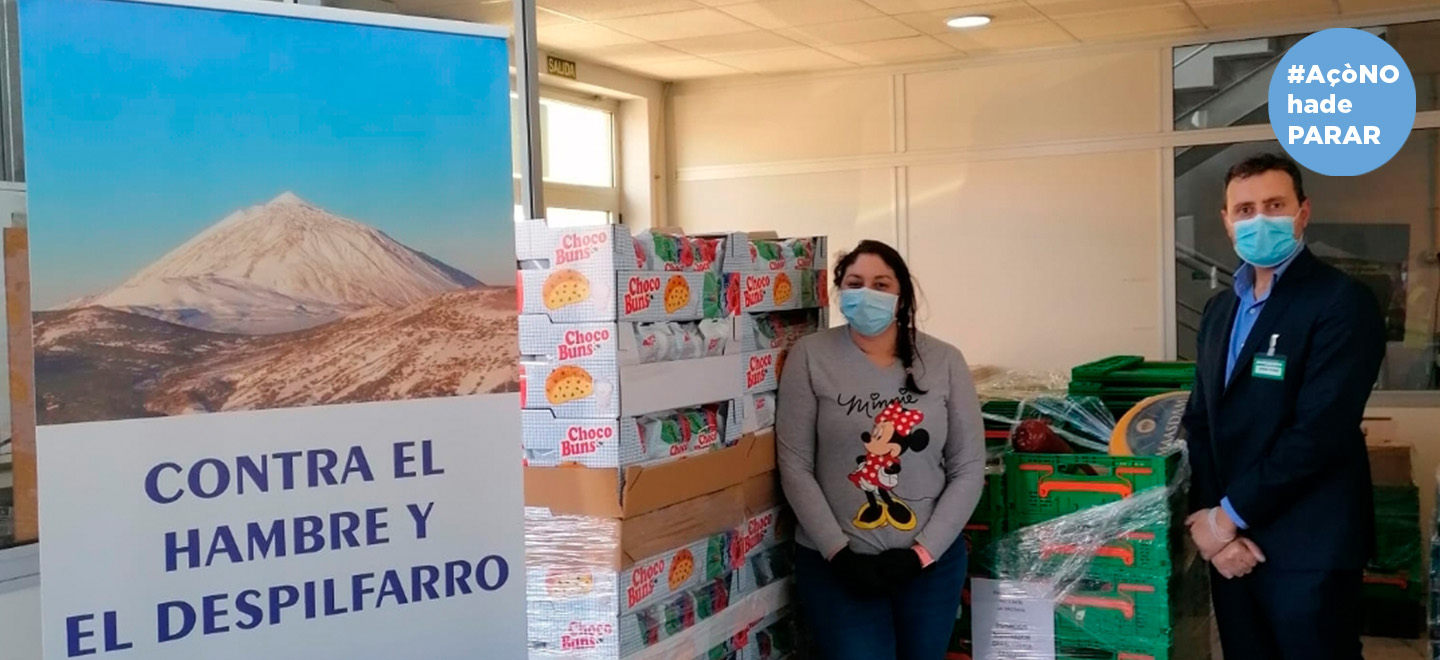 Donació d'aliments de Mercadona a entitats socials de Tenerife