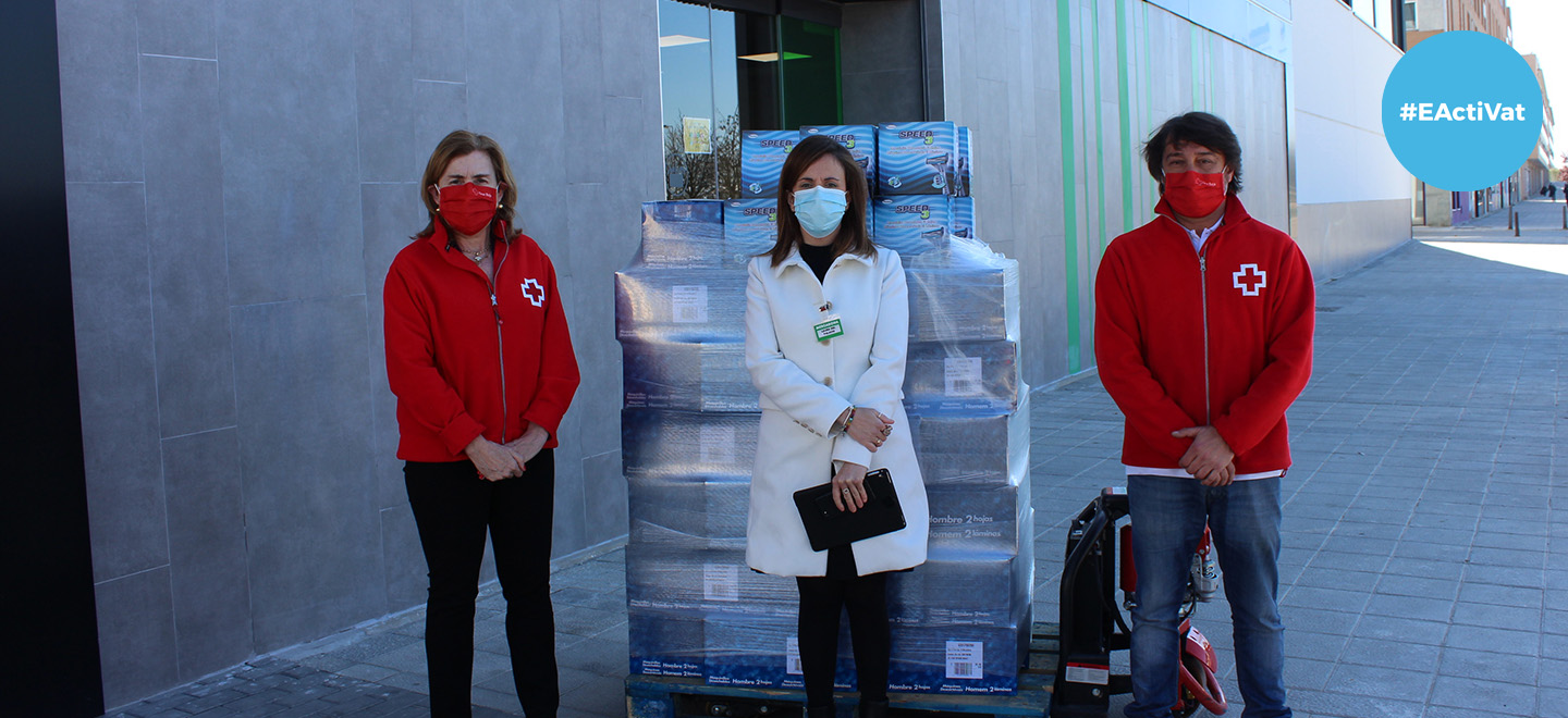 Donació de productes de Mercadona a Creu Roja Valladolid
