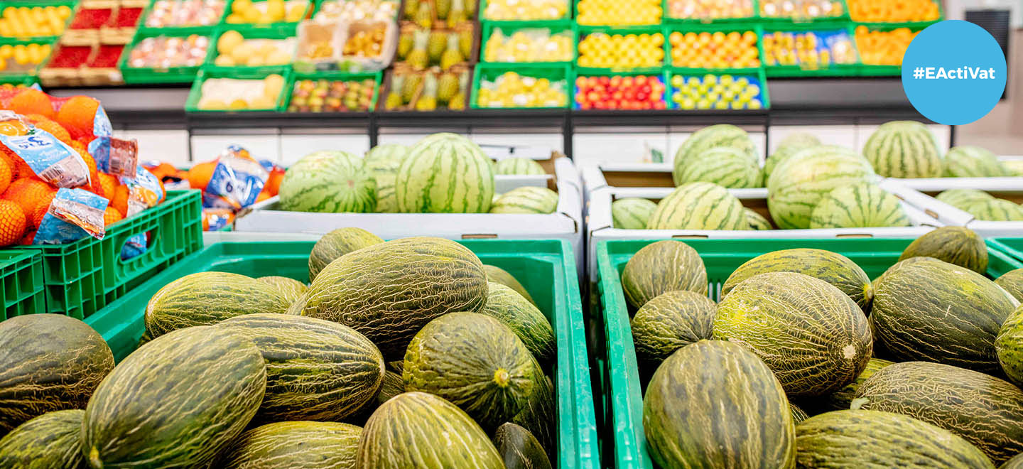 Meló disponible en la secció Fruita i Verdura de Mercadona